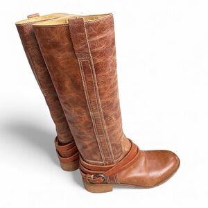 Sundance Boho Harness Tan Leather Boots size 37